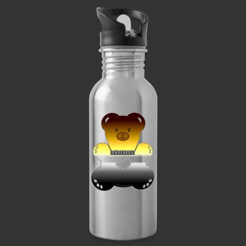 Rainbow bear in bear color - Water bottle with straw