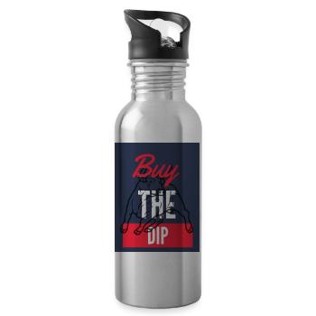 Buy The Dip 2 - Trinkflasche mit integriertem Trinkhalm - Lightsilver - Rechts