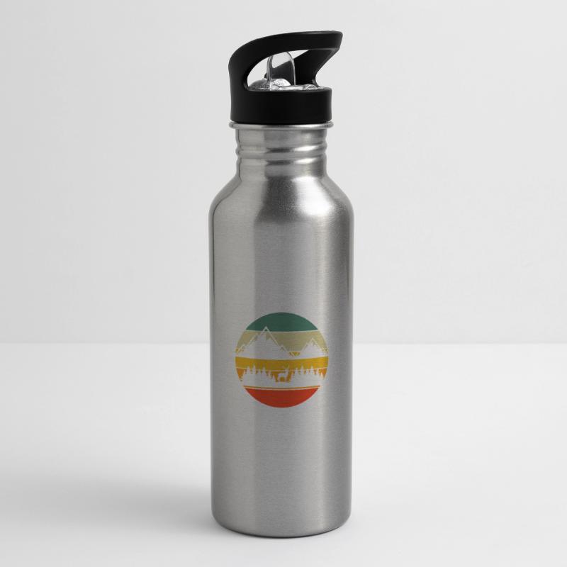 Noch eine halbe Meile oder so Lustiges Wandern Trinkflasche mit integriertem Trinkhalm