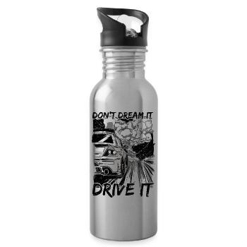 Technicien en mécatronique automobile Garage Garage Voiture - Gourde avec paille intégrée - argent clair - Droite