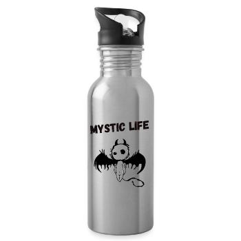 Vie mystique - Gourde avec paille intégrée - argent clair - Droite