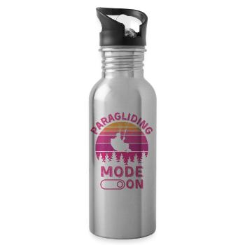 Gleitschirm-Modus ein - Trinkflasche mit integriertem Trinkhalm - Lightsilver - Rechts