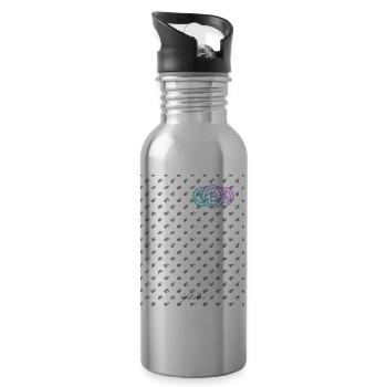 Bitcoin - Trinkflasche mit integriertem Trinkhalm - Lightsilver - Rechts