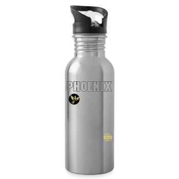 PHOENIX Motor - Trinkflasche mit integriertem Trinkhalm - Lightsilver - Rechts