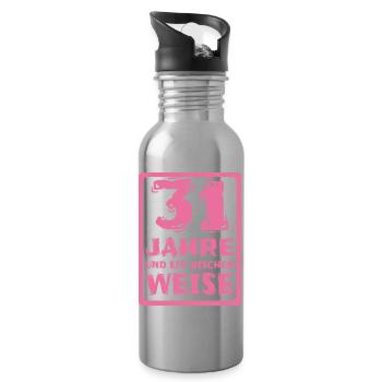 Age 31 - Water bottle with straw - silver - Right