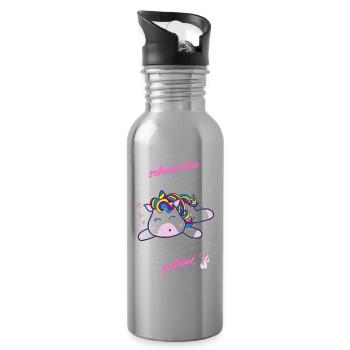 Schlaf-Shirt - Trinkflasche mit integriertem Trinkhalm - Lightsilver - Rechts