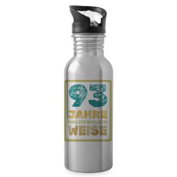Age 93 - Water bottle with straw - silver - Right