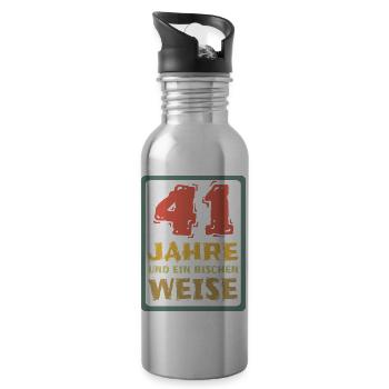 Proverb 41 - Water bottle with straw - silver - Right