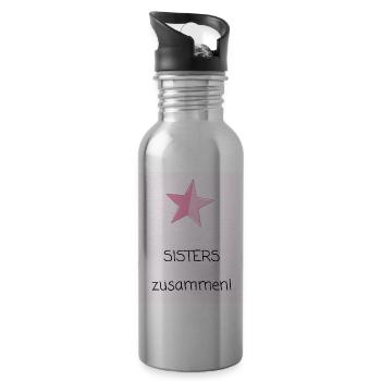 SISTERS zusammen - Gourde avec paille intégrée - argent clair - Droite