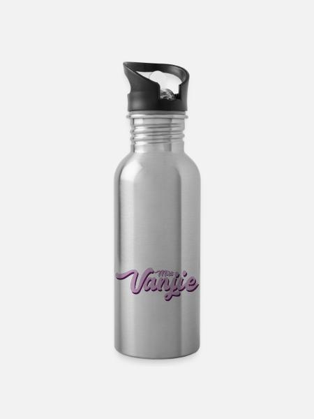 Miss Vangie - Water bottle with straw - silver