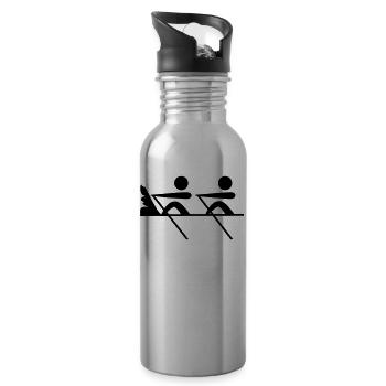 Rowing - rowing - rowboat - sport - Water bottle with straw - silver - Right