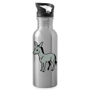 Ass - Water bottle with straw - silver - Right