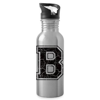B. in the grunge look - Water bottle with straw - silver - Right