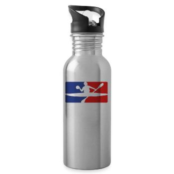 canoe Polo - Water bottle with straw - silver - Right