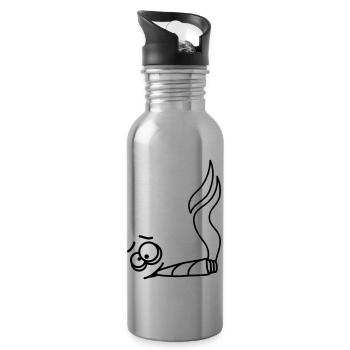 Joint Smoker - Trinkflasche mit integriertem Trinkhalm - Lightsilver - Rechts