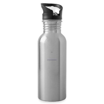 Die Lehrerin ist da, kann losgehen - Trinkflasche mit integriertem Trinkhalm - Lightsilver - Rechts