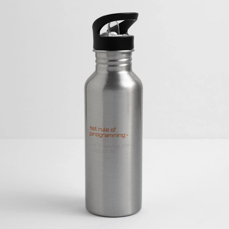 Computer Programmierer Programmierer Software Ingenieure Geschenk Trinkflasche mit integriertem Trinkhalm