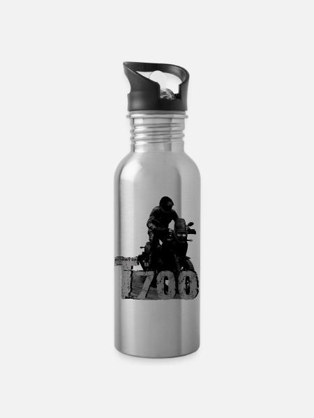 T700 byTG - Trinkflasche mit integriertem Trinkhalm - Lightsilver