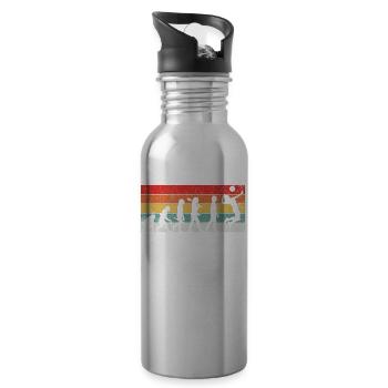Volleyball Evolution - Trinkflasche mit integriertem Trinkhalm - Lightsilver - Rechts