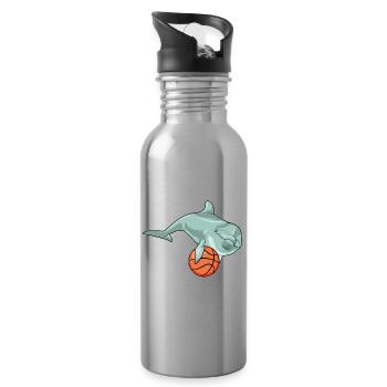 Dolphin Basketteur Basketteur - Gourde avec paille intégrée - argent clair - Droite