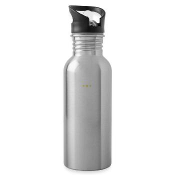 Wachmann Sicherheistmann Security Sicherheit - Trinkflasche mit integriertem Trinkhalm - Lightsilver - Rechts