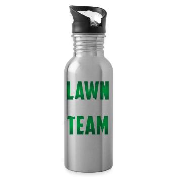 Team Lawn Care Lawn Mowing Lawn Mower - Water bottle with straw - silver - Right