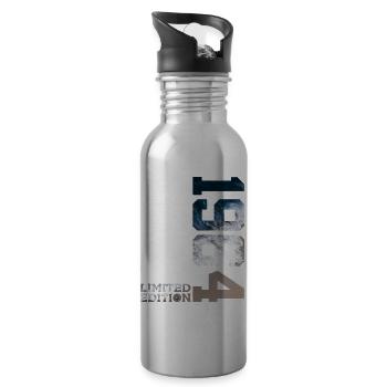 62ND BIRTHDAY LIMITED EDITION 1964 - Water bottle with straw - silver - Right