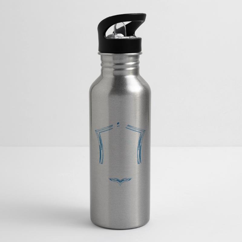 It Security Hack Hacker Hacking Cybersecurity Water bottle with straw