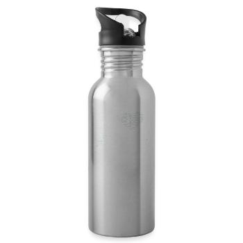 Ich Liebe Cybersecurity Hack IT Sicherheit Hacker - Trinkflasche mit integriertem Trinkhalm - Lightsilver - Rechts