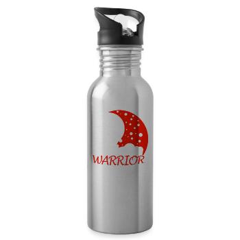 Wing Chun Warrior Trainer Martial Arts Martial Arts - Water bottle with straw - silver - Right