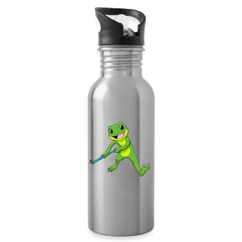 Crosse de hockey sur gazon Frog - Gourde avec paille intégrée - argent clair - Droite
