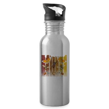 Stolzer Entomologe Entomologie Insekten Beruf - Trinkflasche mit integriertem Trinkhalm - Lightsilver - Rechts