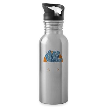 Geology Team Geologist Geology Student Profession - Water bottle with straw - silver - Right