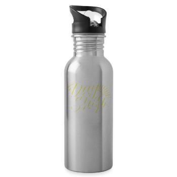 Day shift Shiftwork - Water bottle with straw - silver - Right