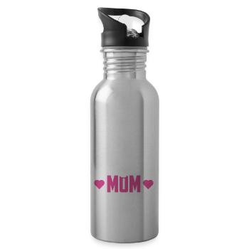 Wing Chun Mother Martial Arts Martial Arts Trainer - Water bottle with straw - silver - Right