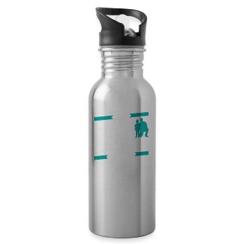 They don't make them like dad used to make them - Water bottle with straw - silver - Right
