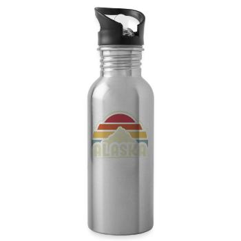Alaska Nature Randonnée Randonneurs - Gourde avec paille intégrée - argent clair - Droite