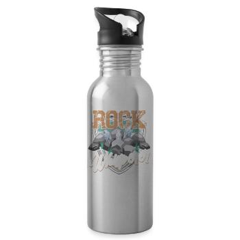 Rock Whisperer Geology Geology Student Geologist - Water bottle with straw - silver - Right