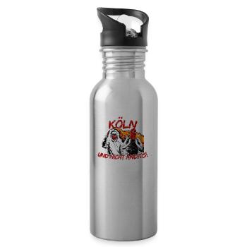 Köln und nicht anders UPDATE - Trinkflasche mit integriertem Trinkhalm - Lightsilver - Rechts