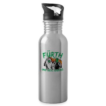 Fürth und nicht anders UPDATE - Trinkflasche mit integriertem Trinkhalm - Lightsilver - Rechts