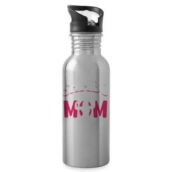 Sambo Mother Training Martial Arts Martial Arts - Water bottle with straw - silver - Right
