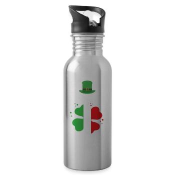 O’tallian Irlande Irlande Saint-Patrick Irlandais - Gourde avec paille intégrée - argent clair - Droite