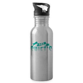 It is the fault of the day shift night shift - Water bottle with straw - silver - Right