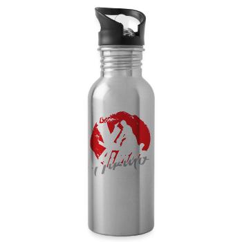 Aikido Lover Martial Arts Martial Arts Fighter - Water bottle with straw - silver - Right