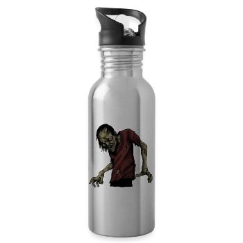 Halloween 22 - Water bottle with straw - silver - Right