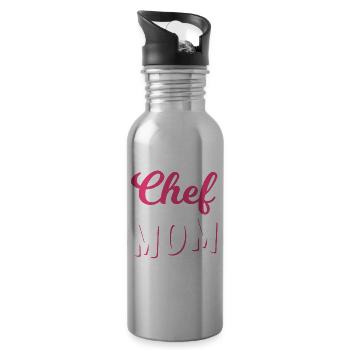 Cook Mama Cook Cooking Mother - Water bottle with straw - silver - Right