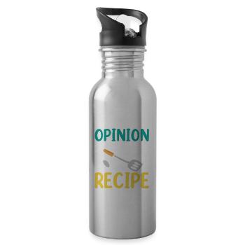 Ihre Meinung Ist Nicht Im Rezept Enthalten Mama - Trinkflasche mit integriertem Trinkhalm - Lightsilver - Rechts
