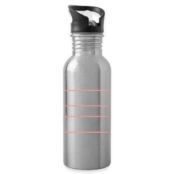 Wir Brauchen Mehr Von Meiner Sorte - Trinkflasche mit integriertem Trinkhalm - Lightsilver - Rechts