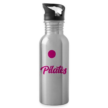 Pilates Mama Mami Mère Amante - Gourde avec paille intégrée - argent clair - Droite