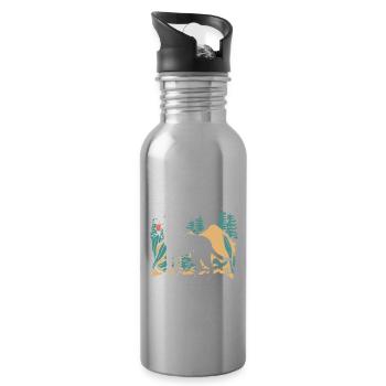 My Dalmatian Is Smarter Than Most People I Know - Trinkflasche mit integriertem Trinkhalm - Lightsilver - Rechts